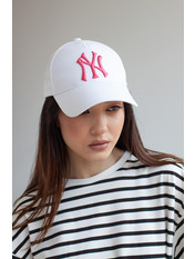 Бейсболка BK-4899 57-58 Білий Біло-рожевий Рожевий