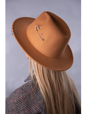 Капелюх фетровий KPF-Б1 Бежевий Коричневий