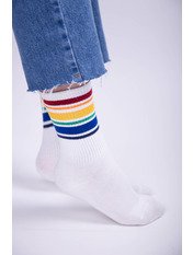 Шкарпетки XB-02 Білий Синій Біло-синій