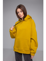 Худі вільне однотонне KOF-1120 Жовтий M