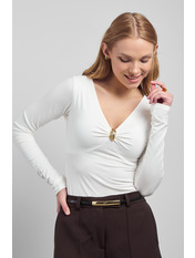 Лонгслів LNG-251073 S Молочний Молочний S