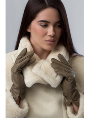 Шкіряні рукавиці RUK-5KX Бежевий 8,5 Капучіновий Капучіновий 8,5