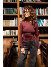 Лонгслів LNG-2410251 S Бургунді Бордовий Бургунді S