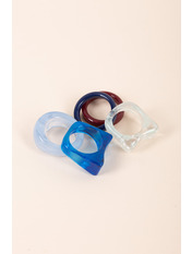 Набір каблучок KOL-UZG-15 Блакитний Блакитний.