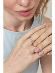 Каблучка KOL-3498 Сріблястий