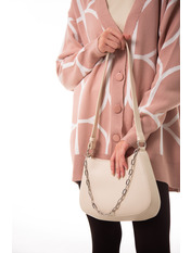 Сумка жіноча SYM-21-52 Бежевий Коричневий