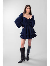Сукня PLA-136 XS Синій Темно-синій Темно-синій XS