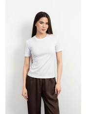 Футболка бавовняна приталеного крою FUT-F-424 L Білий Білий L