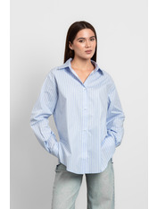 Сорочка в смужку RA-7535 one size Блакитний Блакитний one size