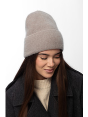 В'язана  шапка SHP-202301 Бежевий Лате