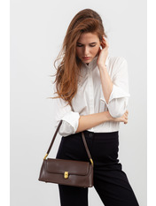 Сумка жіноча з еко-шкіри SYM-6019 Шоколадний Коричневий