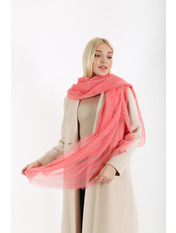 Шарф РС3916- Кораловий Червоний яя_180*80