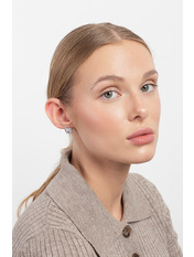 Сережки пусети SER-13702 Сріблястий 1 Сріблястий