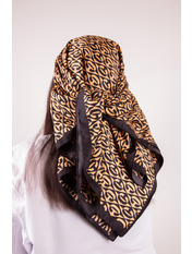 Хустка атласна APL-121 Коричневий