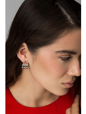 Сережки фігурні SER-13475 Сріблястий