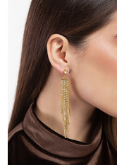 Сережки підвіски SER-12468 Сріблястий Золотистий 1