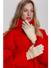 Рукавиці+мітенки М-107 one size Молочний Білий Молочний one size