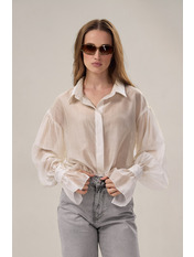 Сорочка однотонна  RA-1640 XS/S Молочний Молочний XS/S