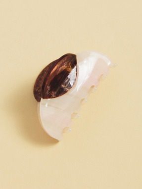 Крабик KR-1458 Пудровий+коричневий