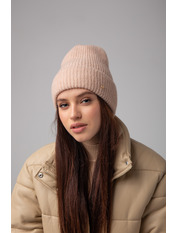 Вовняна шапка SHP-47514 Рожевий Пудра