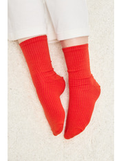 Шкарпетки бавовняні SH-1234 Червоний Кораловий