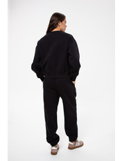 Трикотажний костюм на флісі KT-1014 S Чорний Чорний S