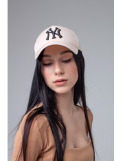 Бейсболка BK-4899 Білий 55-56 Молочно-чорний Молочний Чорний