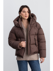 Куртка KR-324 42 Молочний шоколад Коричневий Молочний шоколад 42