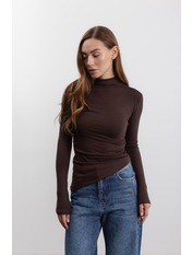 Лонгслів LNG-251048 L Коричневий Коричневий L