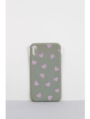 Чохол для iPhone Сердечки Сірий яя_XS Max