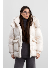 Куртка KR-370 46 Молочний перламутр Молочний Молочний перламутр 46