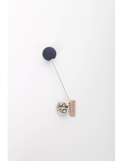 Брошка Торрес Синій яя_Длина 7(см)/ Ширина 1.5(см)