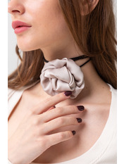 Чокер-троянда CH-3455 Бежевий