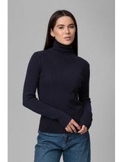 Водолазка з коміром  приталена GO-1302 one size Темно-синій Синій Темно-синій one size
