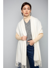 Шарф SH-3865 Білий Молочний