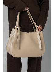 Сумка жіноча з еко-шкіри SYM-10295 Бежевий