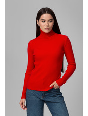 Водолазка з коміром  приталена GO-1302 one size Червоний Червоний one size