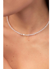 Чокер handmade HM-0011 Прозорий Білий