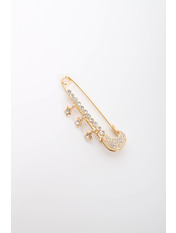 Брошка Відал яя_Длина 7.5(см)/ Ширина 2(см) Золотистий 8 Золотистий