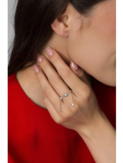 Каблучка KOL-3443 Сріблястий