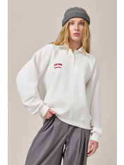 Світшот з вишивкою SW-154 M/L Молочний Молочний M/L