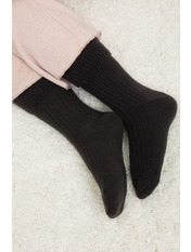 Шкарпетки з шерсті альпаки SH-1077-1 Чорний