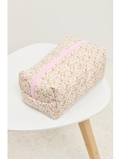 Косметичка medium  Рожеві квіти Рожевий