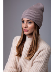 Вовняна шапка SHP-45675 Капучиновий Коричневий