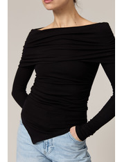 Лонгслів LNG-261005 M Чорний Чорний M