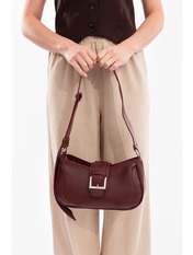 Сумка жіноча з еко-шкіри SYM-50016 Бургунді Бордовий