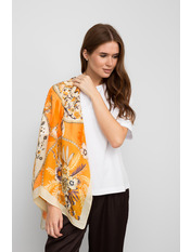 Хустка атласна APL-254402 Помаранчевий