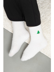 Новорічні шкарпетки NY-2602 Молочний