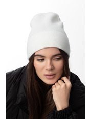 Трикотажна шапка SHP-47528 Молочний Білий