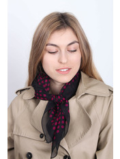 Шийна хустка Маріл Чорний яя_60*60